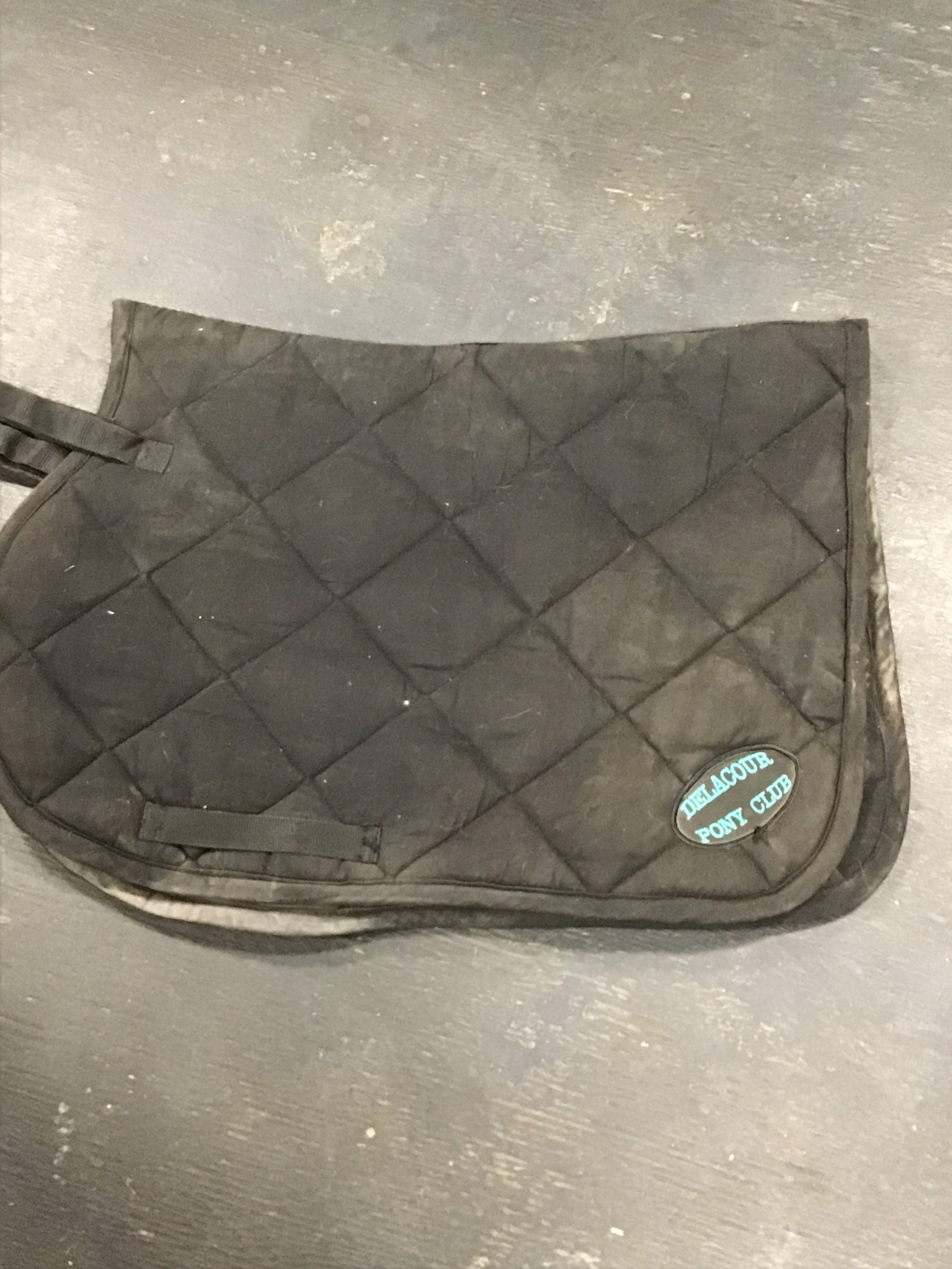 Delacour pony club black saddle pad