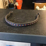 Red white and blue browband
