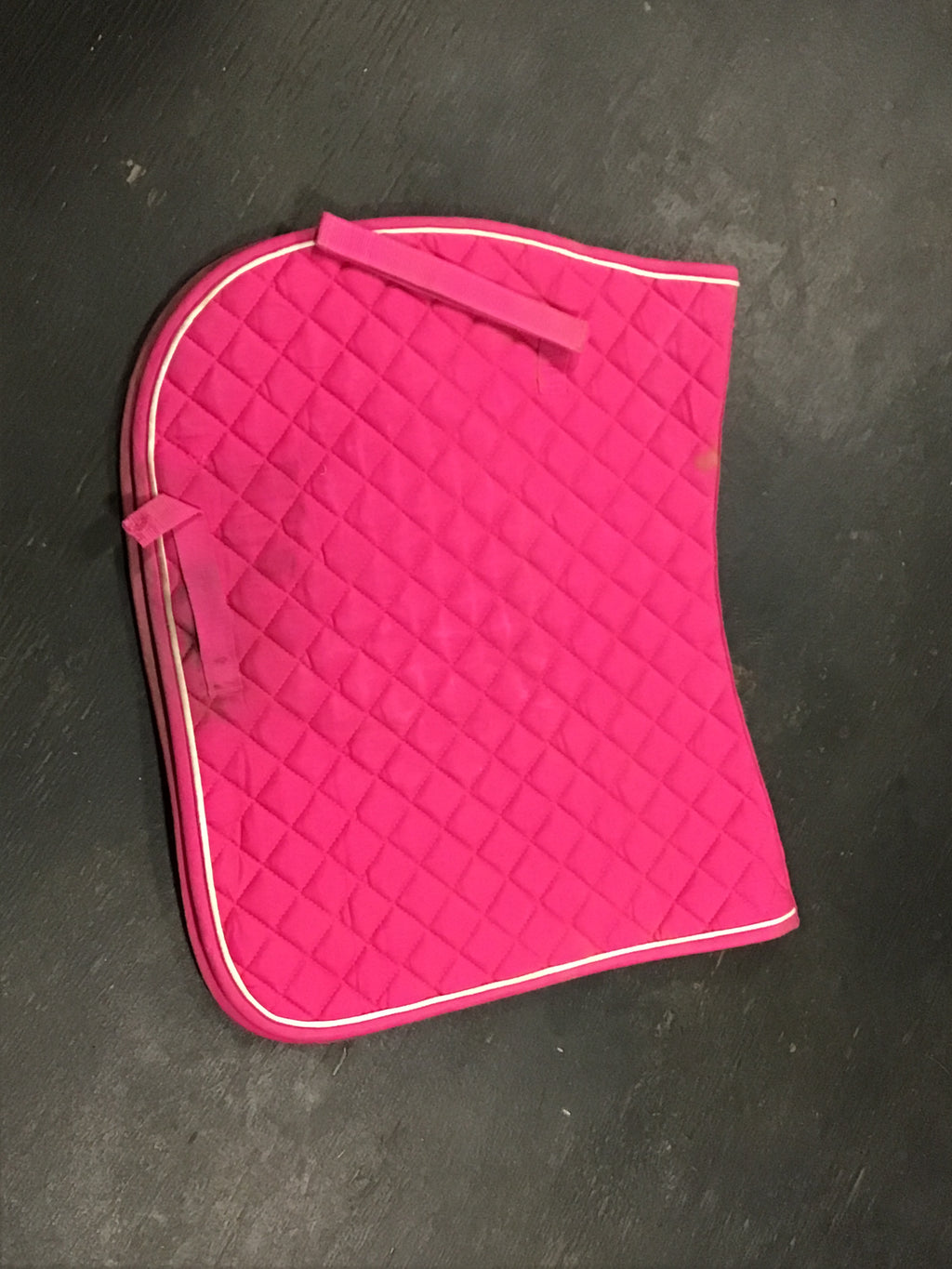 Pink shedrow saddle pad
