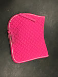 Pink shedrow saddle pad