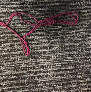 Pink rope halter