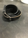 XS Black leather belt