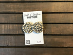 Round White Concho Stud