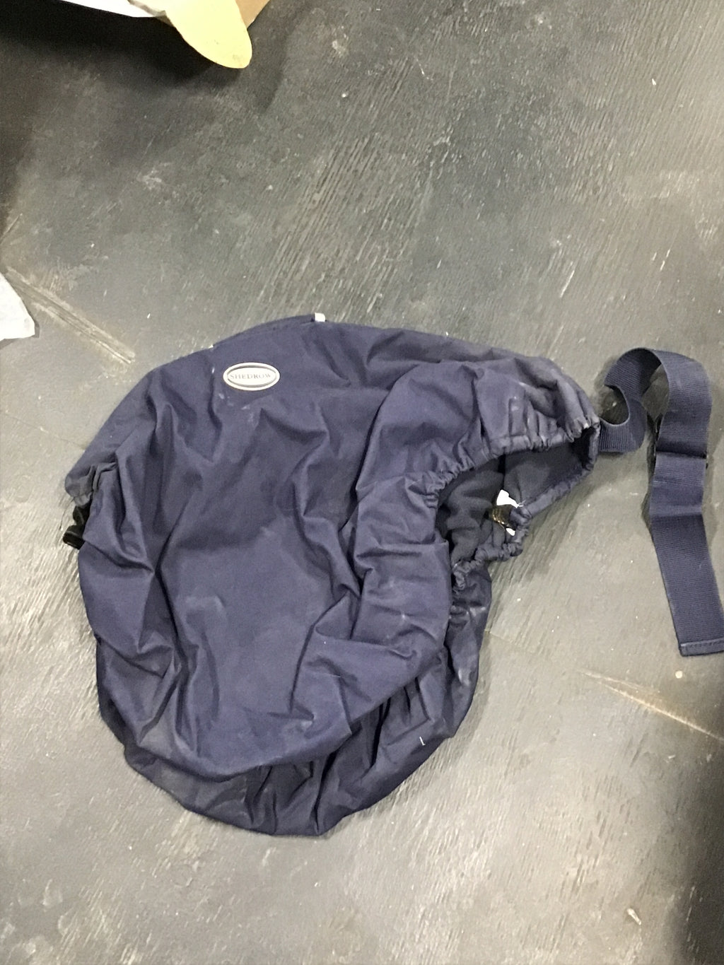Navy Shedrow fleece saddle carrying case