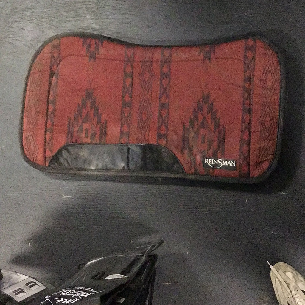 reinsman red western saddle pad