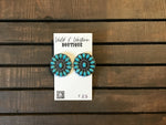 Oval Turquoise Concho Stud