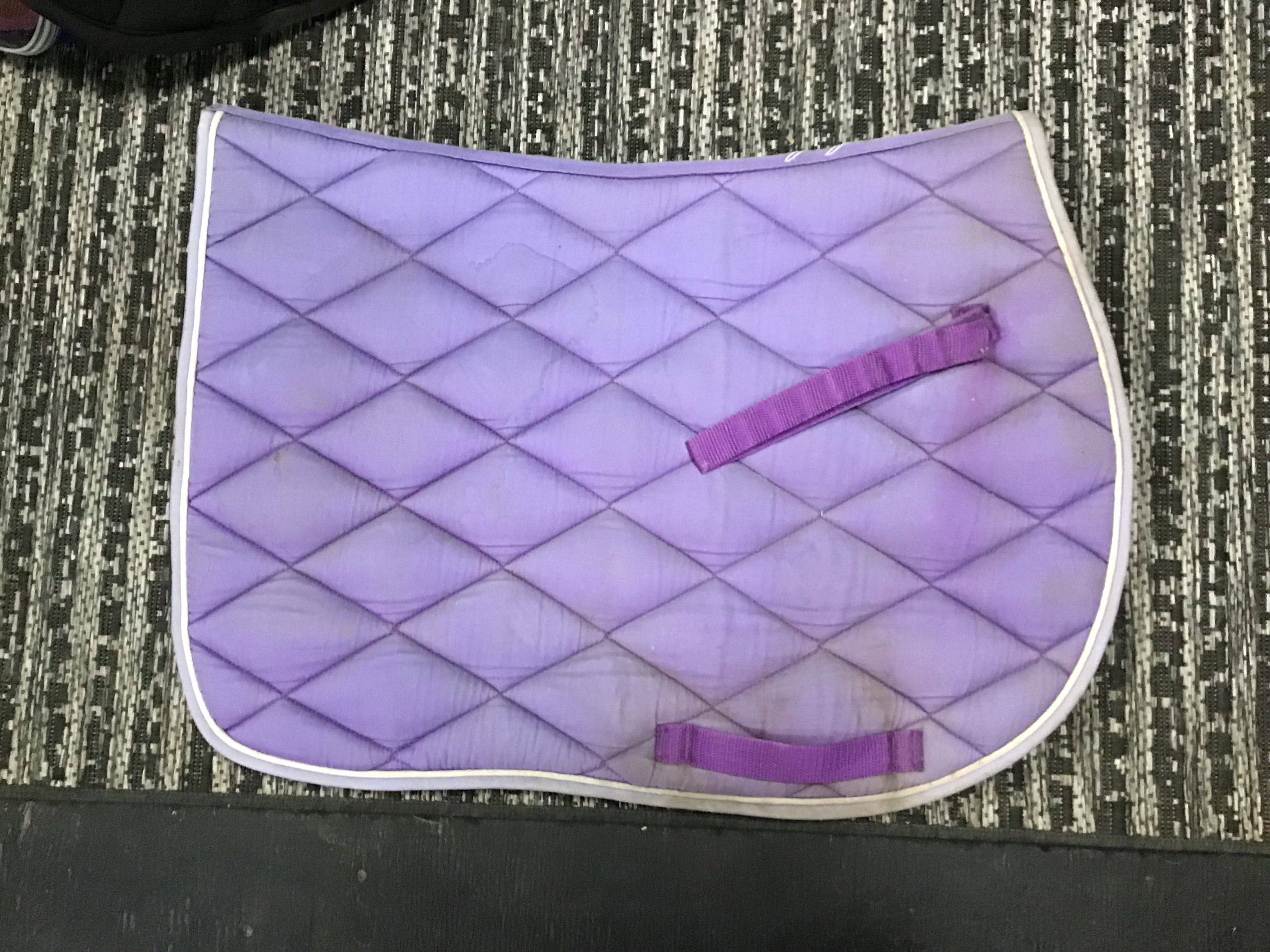 Purple saddle pad