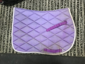 Purple saddle pad