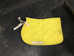 Bright yellow saddle pad