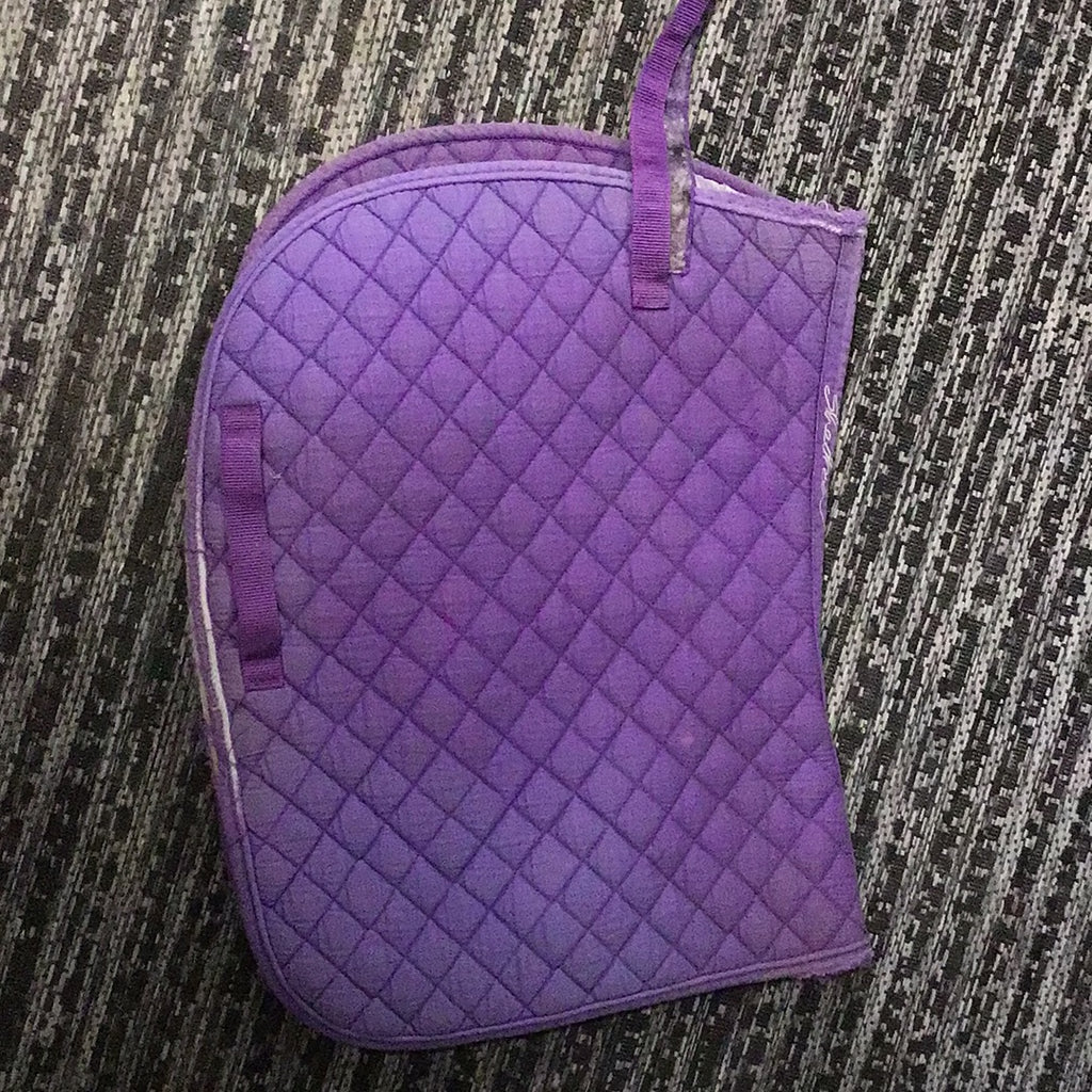 Purple shedrow saddle pad