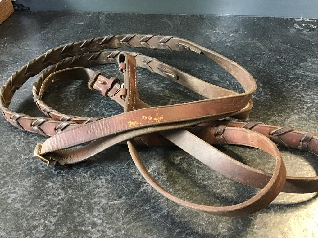 Braided reins made in England