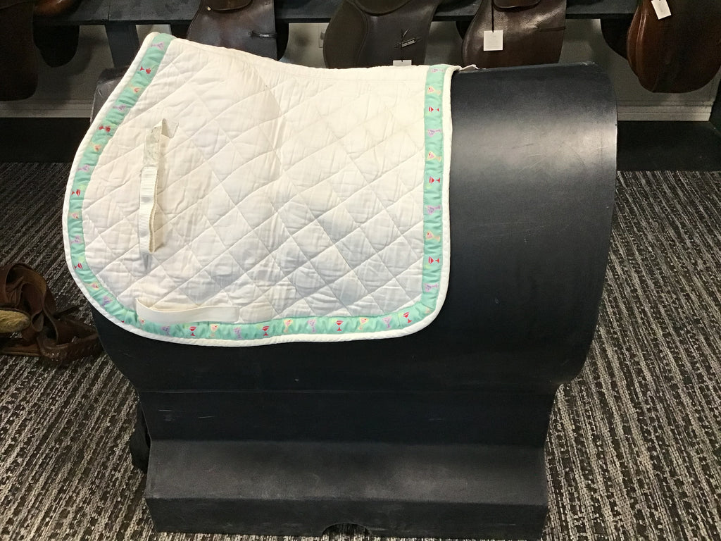 Margarita white saddle pad