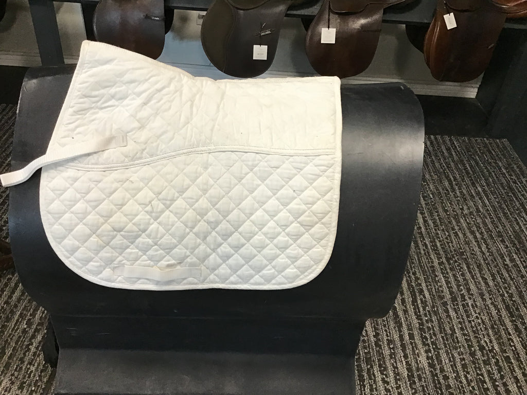White saddle pad
