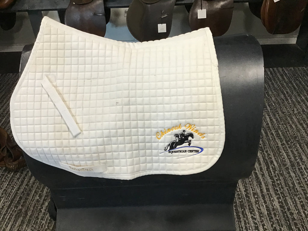 White saddle pad chinook winds