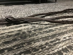 Braided stitched leather reins