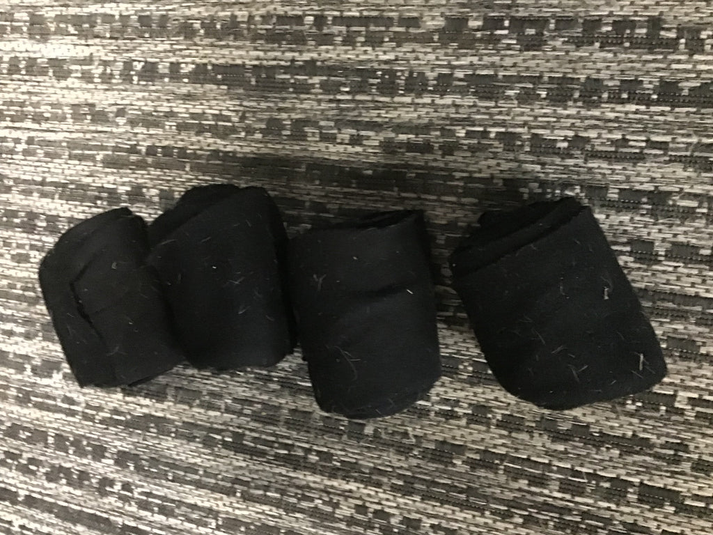 Black polo wraps - set of 4