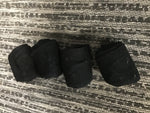 Black polo wraps - set of 4