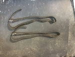 Dark brown stirrup leathers