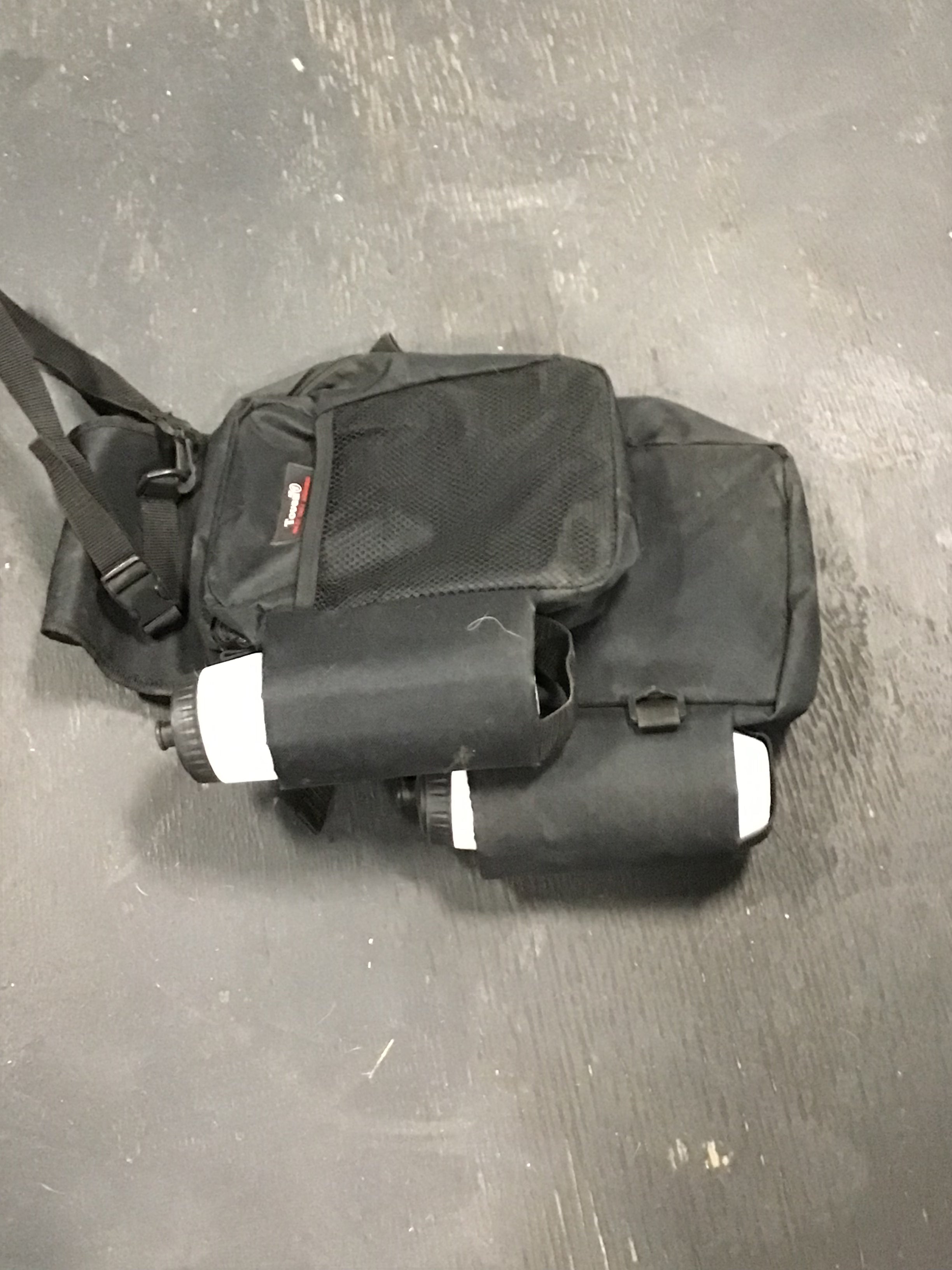 Black saddle bag