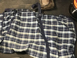 Blue plaid shedrow summer sheet (76)