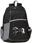 AWST linear Horse Backpack Blk/Grey