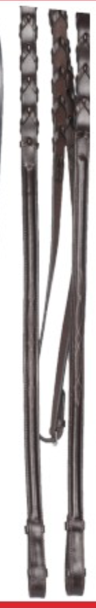 Full 5/8 Sherwood Laced Reins-Chocolate