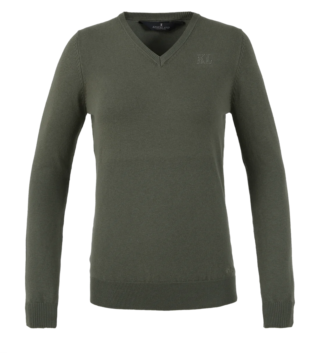 KLBraylee Ladies Knitted V-neck