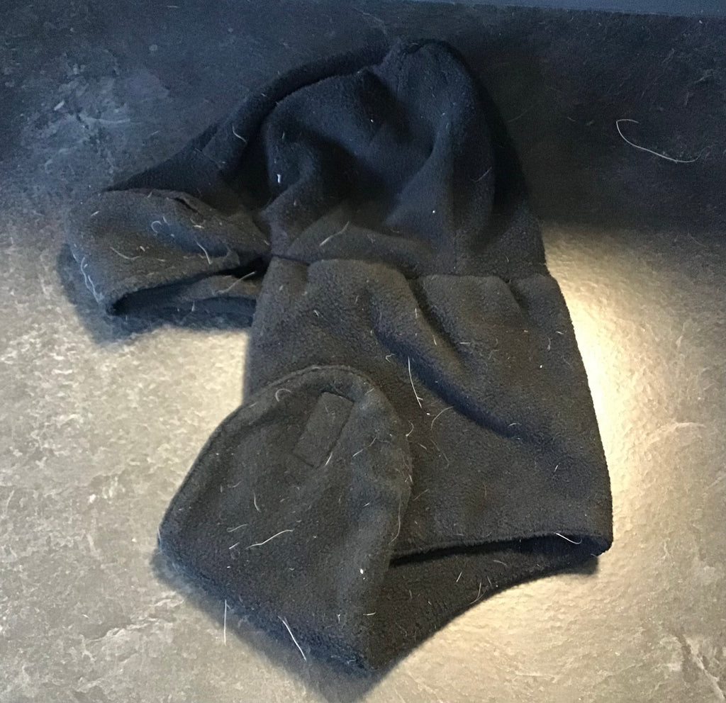 Winter fleece helmet cover