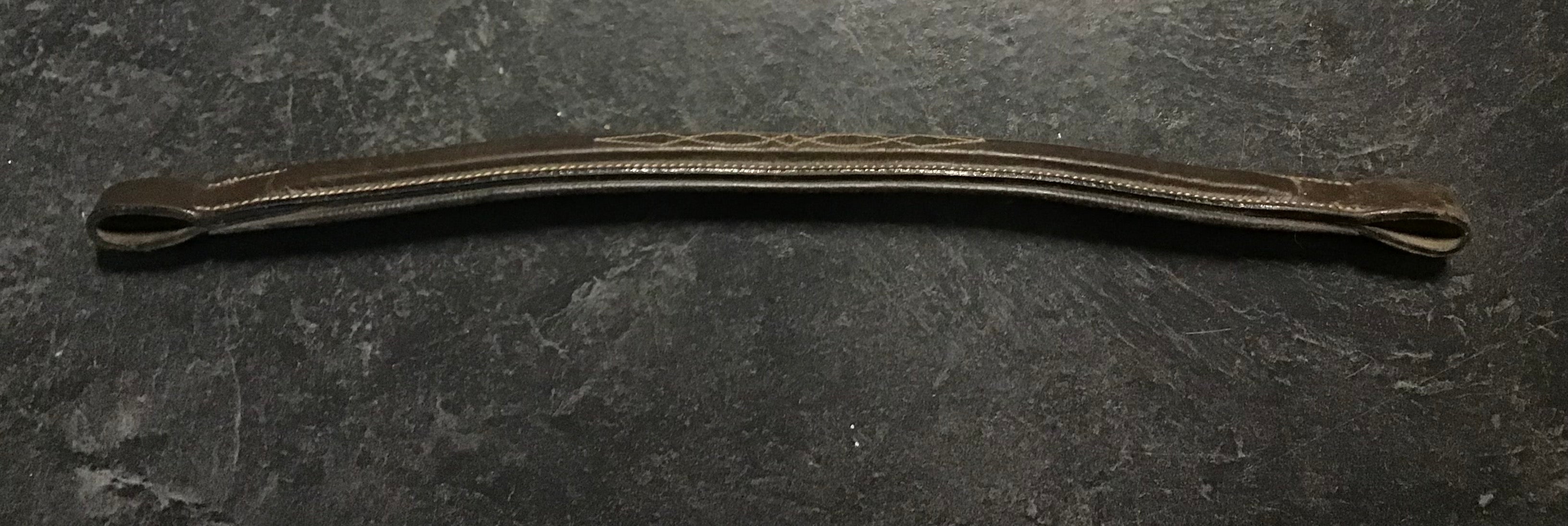 WB browband Havanna fancy stitched