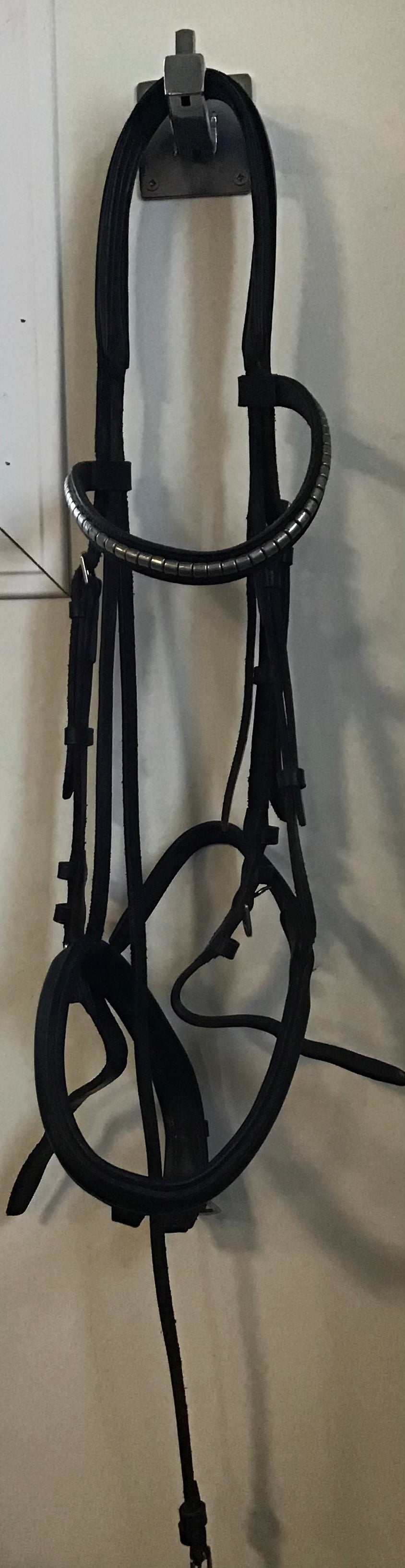 H/S dressage bridle with silver browband