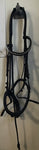 H/S dressage bridle with silver browband