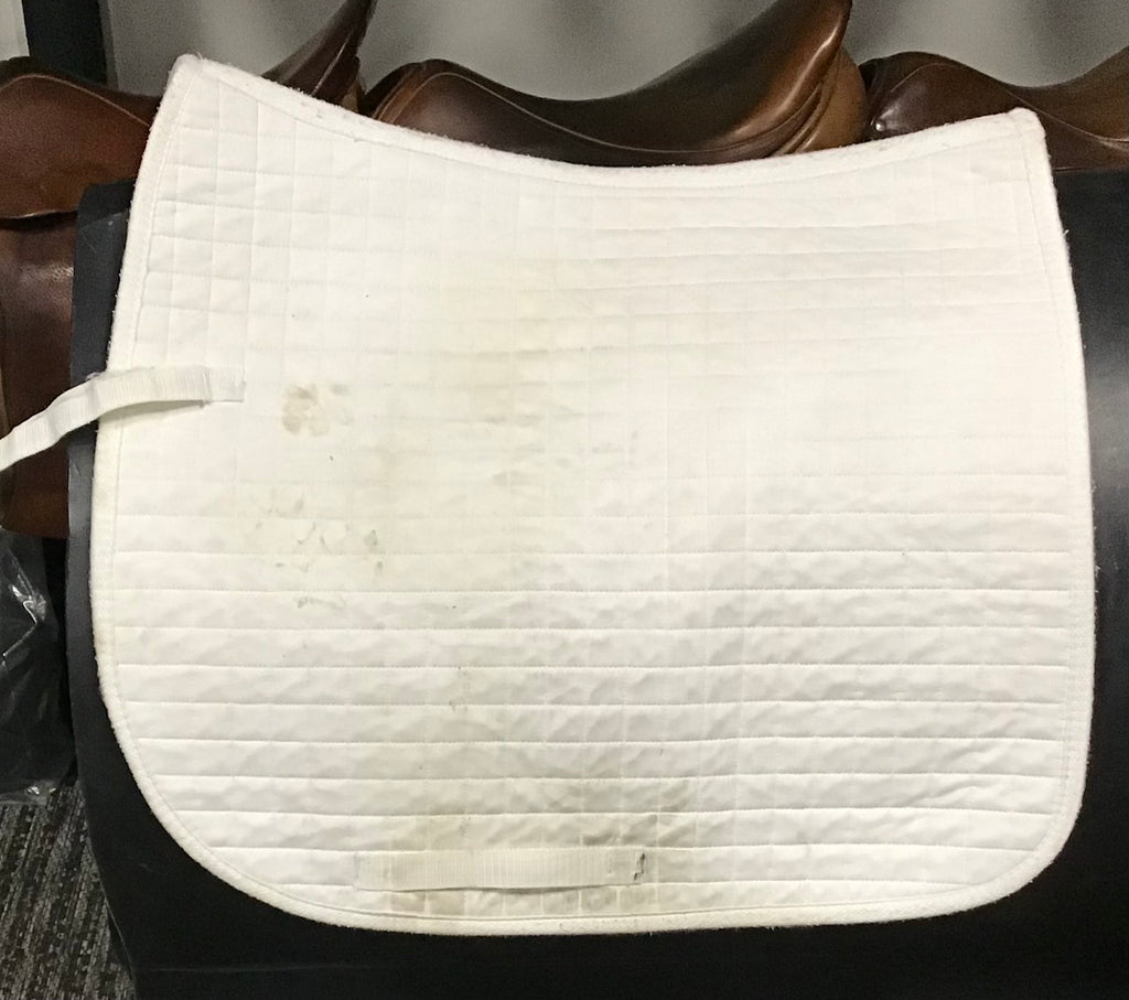 White dressage pad