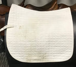 White dressage pad