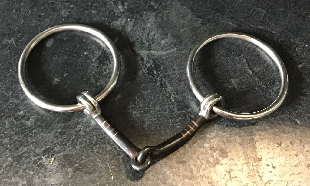 5.5” loose ring snaffle w copper inlay