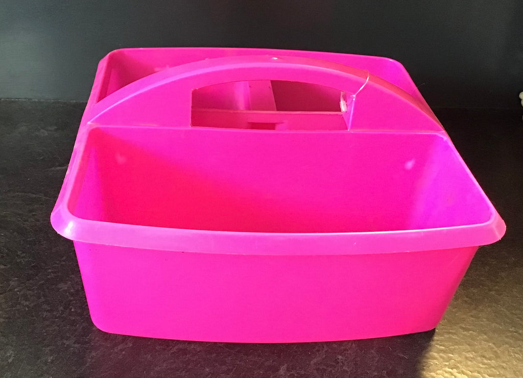 Pink grooming caddy (small)
