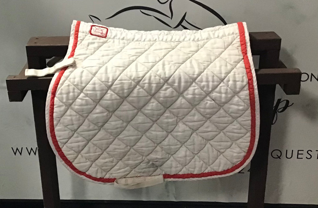 White AP Pad w red trim